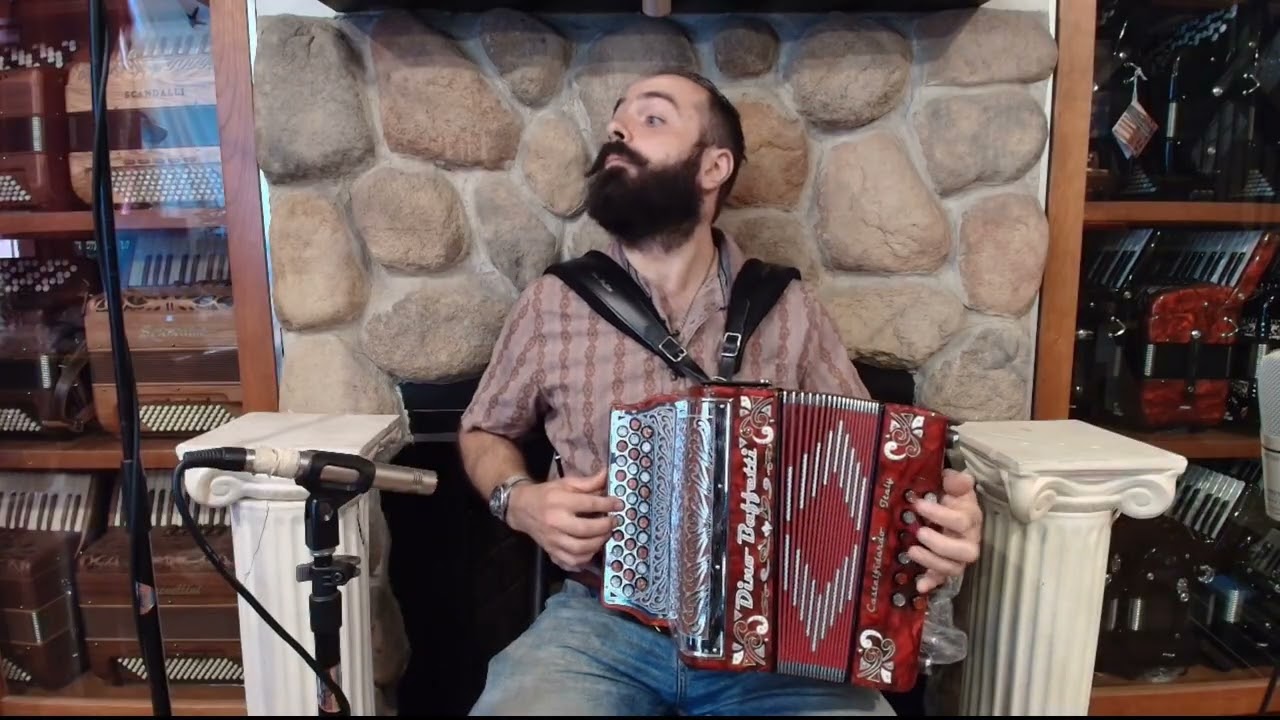 NEW Wild Cherry Dino Baffetti Tex Mex III/34 Portuguese Concertina