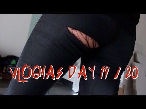 RIPPED MY PANTS IN PUBLIC  Vlogmas No. 19 & 20 