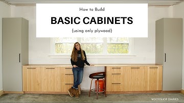 How to Build Basic Cabinets--Using ONLY PLYWOOD!