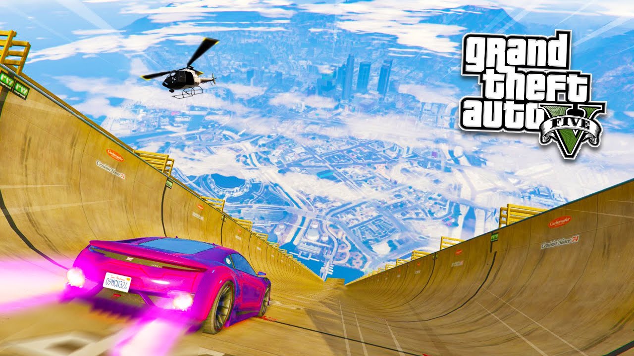 GTA 5 PC Mods - ULTIMATE RAMP STUNTS MOD! GTA 5 Mega Ramp Mod Gameplay! (GTA 5 Mods Gameplay ...