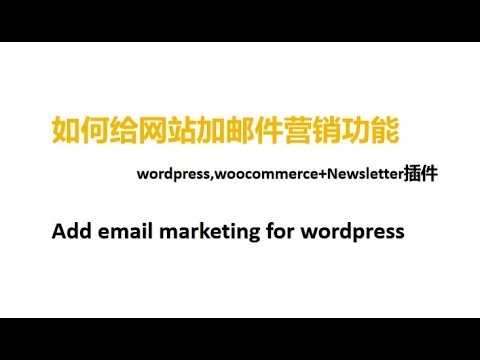 如何给网站加邮件营销功能 Newsletter plugin-Add email marketing for wordpress