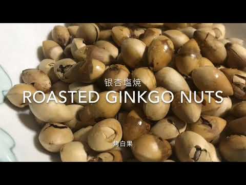 银杏塩焼 Easy way for Home Made Roasted Ginkgo Nuts 自制懒人烤白果
