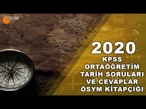 2020 KPSS ORTAÖĞRETİM TARİH SORULARI VE CEVAPLARI