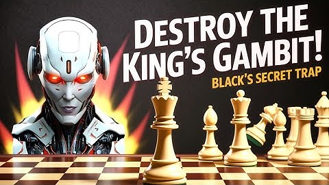Verpletter het koningsgambiet met Zwart | Geheime schaakval die tegenstanders VERNIETIGT!