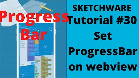 Sketchware: Set Progressbar on webview tutorial,,,#30