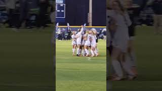 Maine celebrates the final seconds of their first America East Championship win #shorts #trophies