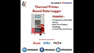 Portable Temperature | Humidity Monitoring Data Logger with In-built Thermal Printer