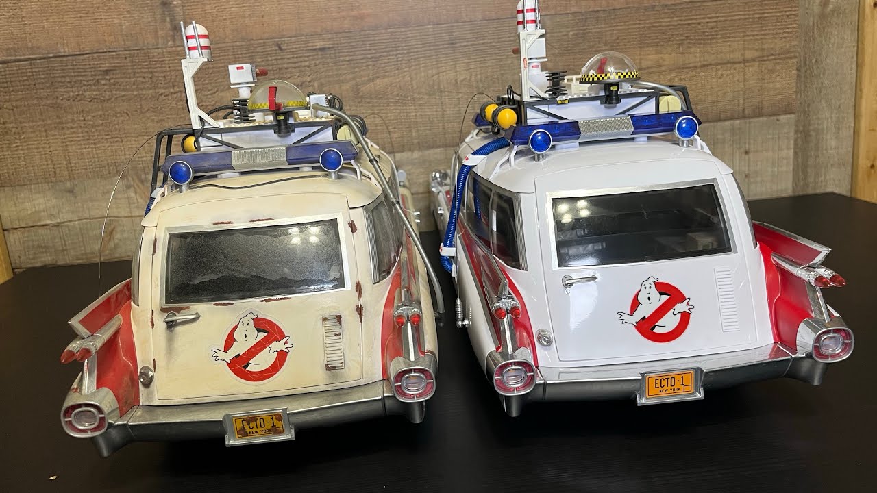 Haslab Ghostbusters Ecto 1 (1984) and Afterlife Comparison ￼