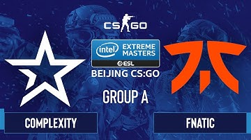 CS:GO - Complexity vs. Fnatic [Inferno] Map 1 - IEM Beijing 2020 Online - Group A - EU