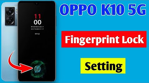 Oppo K10 5G fingerprint lock setting | oppo K10 5G me fingerprint lock Kaise lagaen