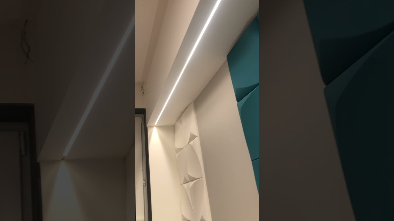 Интересная подсветка в спальне
