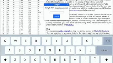 Saving a sample from NZ Grapher