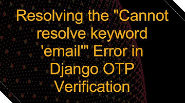 Resolving the "Cannot resolve keyword 