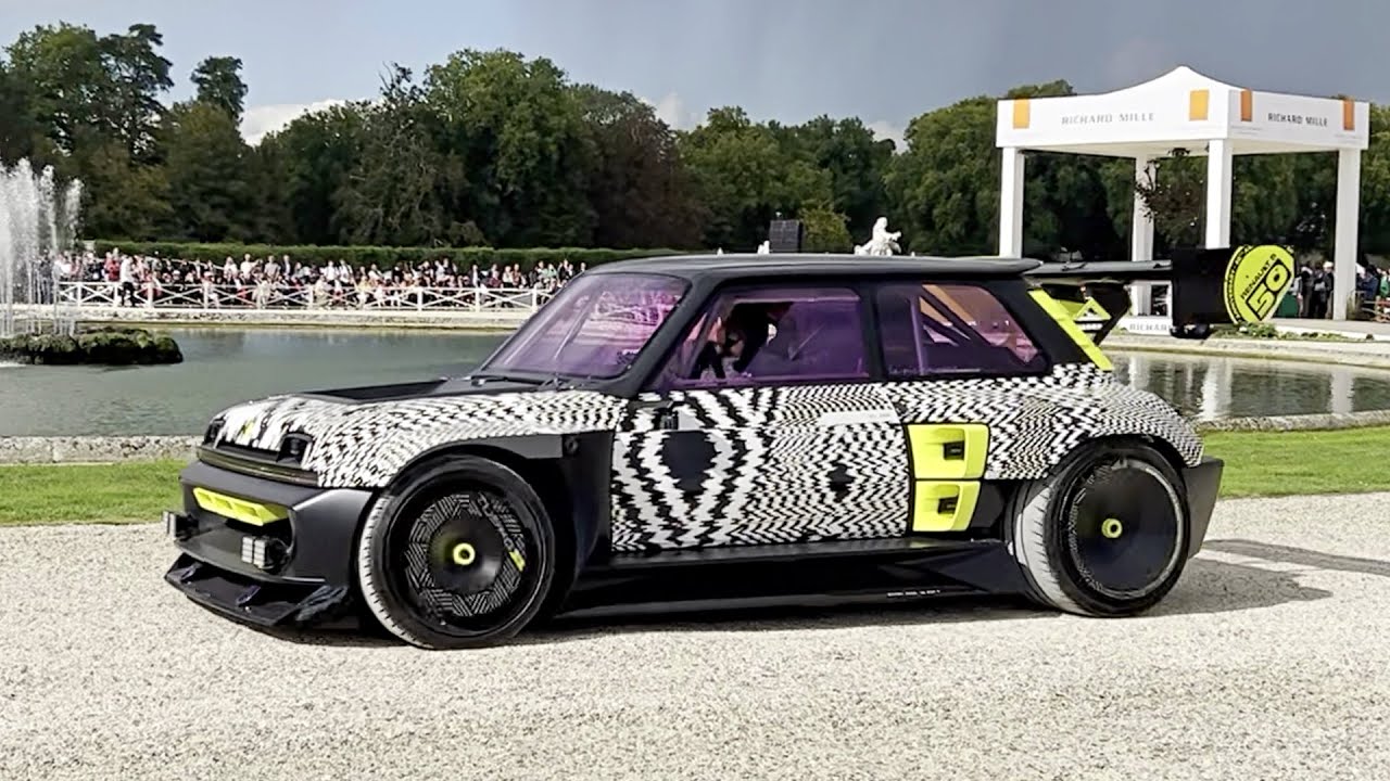 New Renault R5 TURBO 3E All electric Show Car Parade Exterior