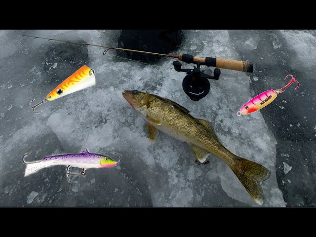 Best ICE FISHING Lures to Catch WALLEYE!!! (Walleye Fishing Tips