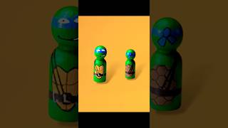 Ninja turtle on peg doll | art | #shorts