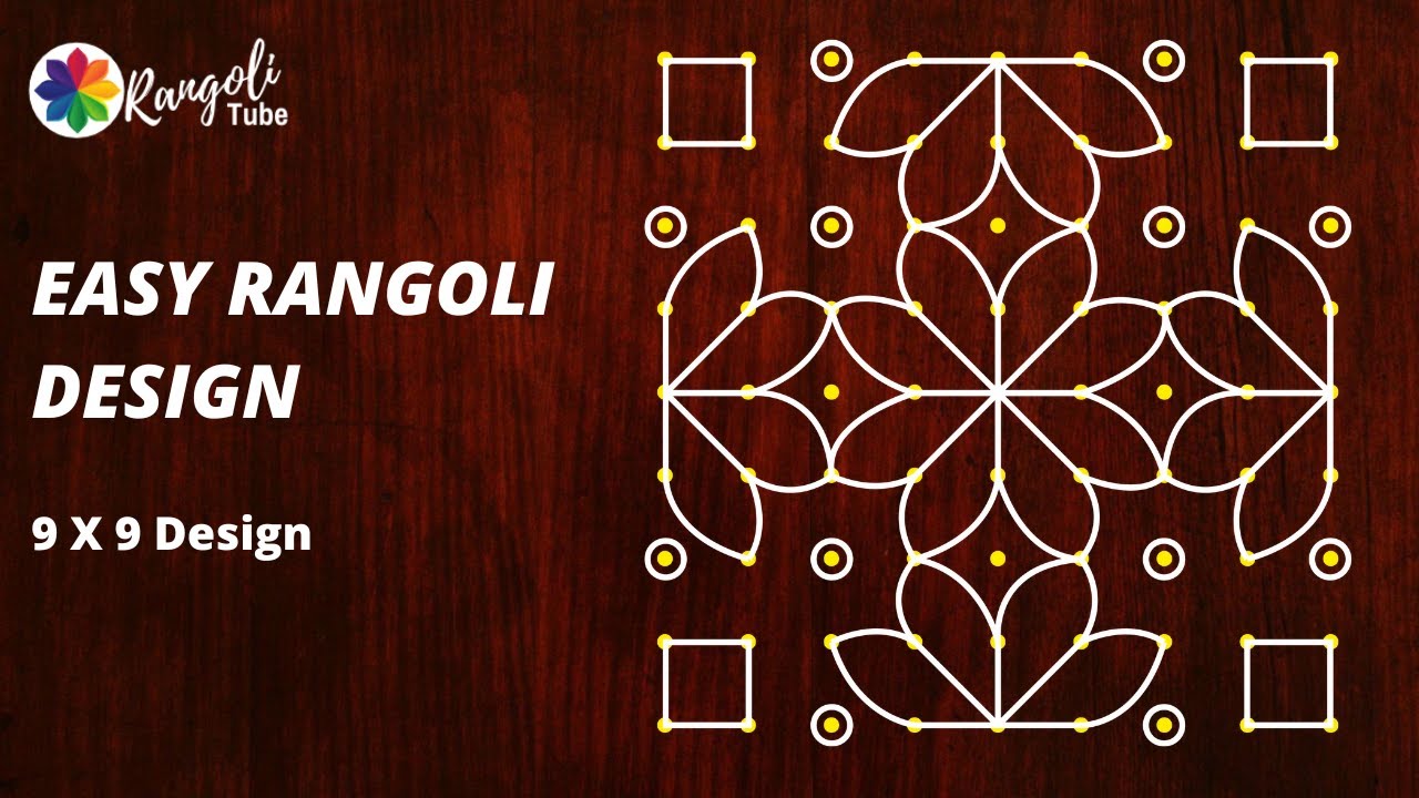 61 Easy Rangoli Design for Daily use 9x9 dot | Padi Kolam Designs ...