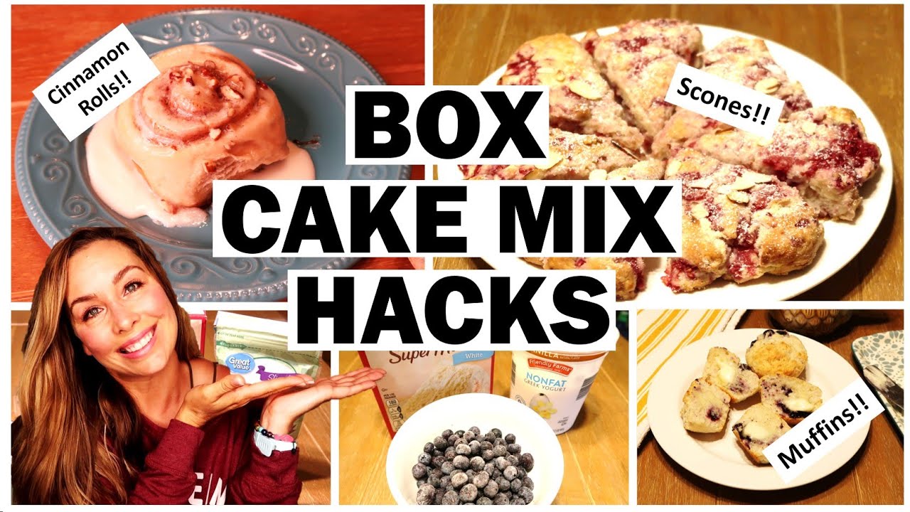 BOX CAKE MIX Hacks // Box Cake Mix Recipes // How to Make a Box Cake Mix Taste BETTER!! - YouTube