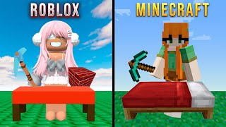 ROBLOX Building vs MINECRAFT Building