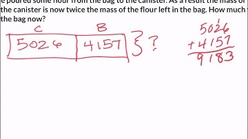 Math Tutorial: Solving word problems using bar modeling 3
