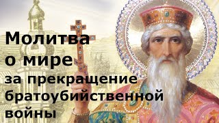 Молитва о мире за прекращение братоубийственной войны на русском языке с субтитрами + текст