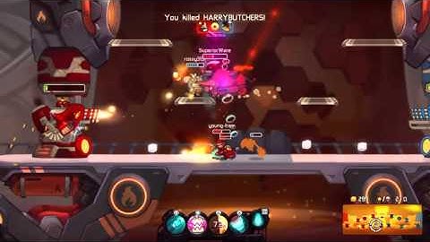 Awesomenauts Assemble PS4 - Harrybutchers  the racists gets DESTROYED