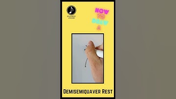 How To CORRECTLY Draw A Demisemiquaver Note Rest