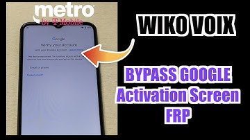 WIKO VOIX How to bypass Google activation screen FRP for metro by t-mobile/T-mobile/sprint