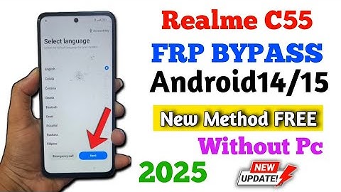Realme C55 / N55 FRP Bypass Android 14/15 | Realme C55 FRP BYPASS Share Article Not Working 