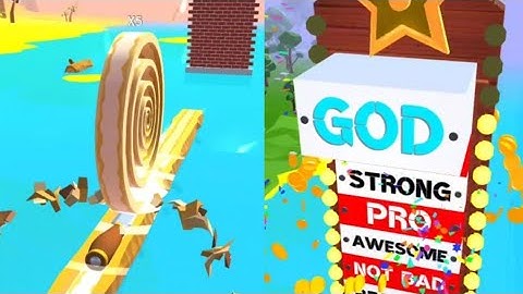 Spiral Roll game (Android, app) gameplay walkthrough All Leaves 1-5🔥