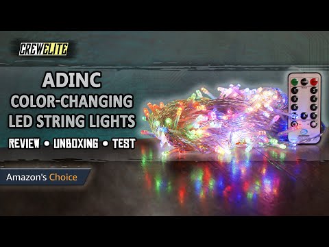 ADINC - Color-Changing Waterproof Fairy LED String Lights | W/ Warm & Colorful Lights [REVIEW]