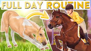 FULL DAY ROUTINE! Horse Care and Riding – Morning to Night | Star Stable RRP