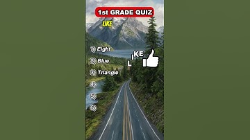 1st grade quiz, can you score 6/6? #quiz #quizchallenge #canyouguess