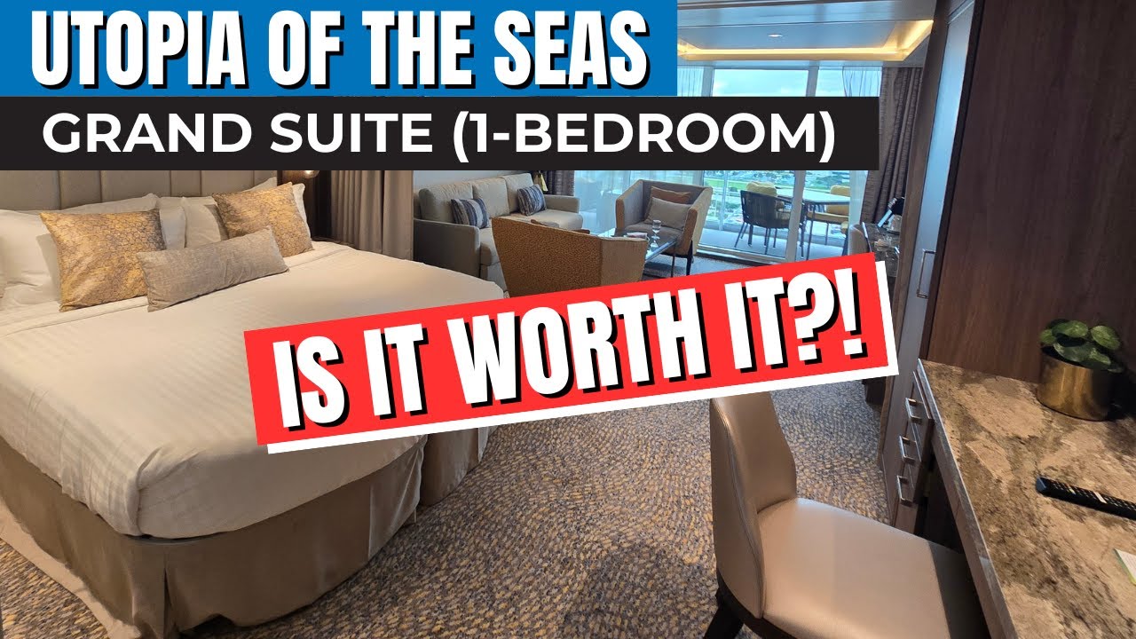 Utopia of the Seas Grand Suite Stateroom (1-Bedroom GS) | FULL Cabin Tour (2025)