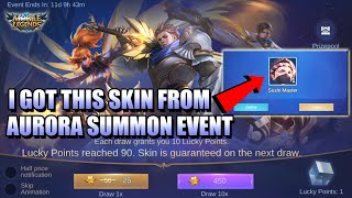 NEW AURORA SUMMON EVENT - 225 CRYSTALS OF AURORA FOR A SKIN - MLBB