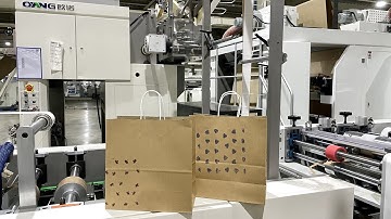 To New Zealand! MASTER BAG Automatic Square bottom Paper Bag Making Machine 4 Color print Inline