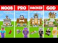 Minecraft NOOB vs PRO vs HACKER vs GOD: PET SHOP BUILD CHALLENGE in Minecraft / Animation