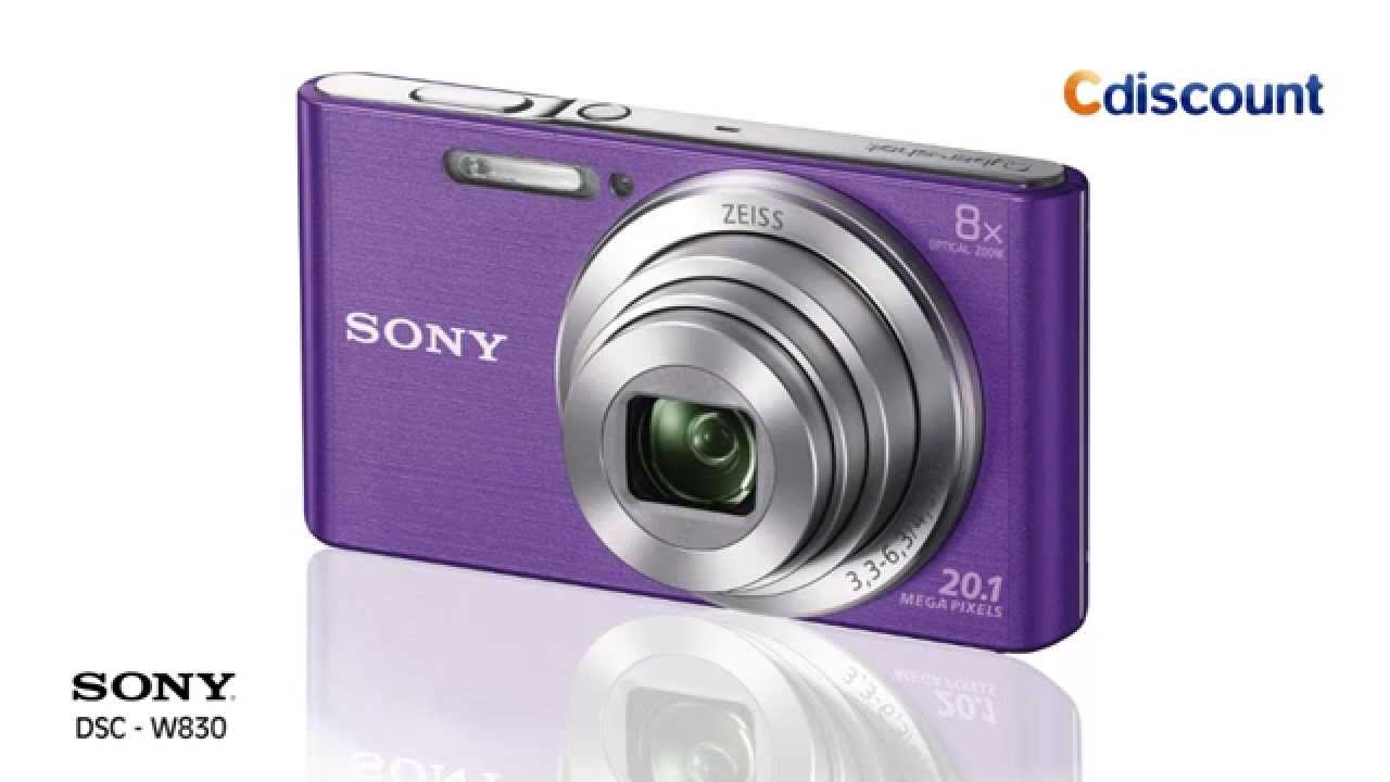 Câmera Digital Sony Cyber-shot DSC-W830 Violeta - 20.1 MP, LCD de