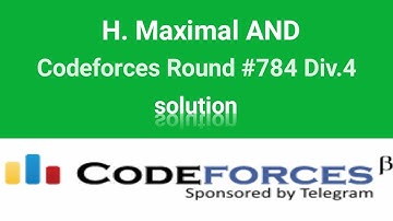 H. Maximal AND Solution | Codeforces Round #784 Div.4 | Codeforces Solution | C++ | Bangla
