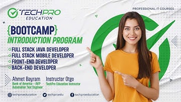 Java Developer Bootcamp | Introduction Program | Techpro Education