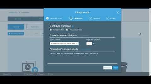 Glacier storage in aws