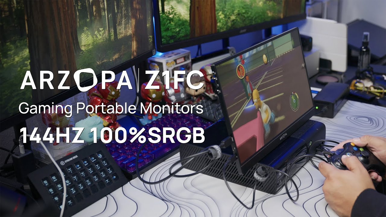 Arzopa Z1FC man hinh gaming di dong 144Hz 2026