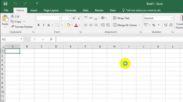 How to open a blank workbook in Excel 2016