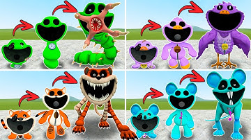 NEW ALL EVOLUTION OF FORGOTTEN SMILING CRITTERS from POPPY PLAYTIME CHAPTER 3 in Garry