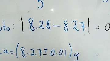 Como calcular a incerteza absoluta e relativa?