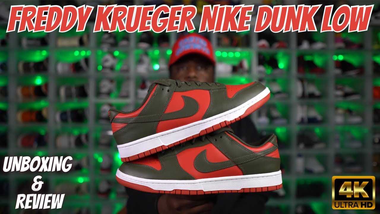 FIRST LOOK: MYSTIC RED CARGO KHAKI NIKE DUNK LOW UNBOXING | FREDDY ...