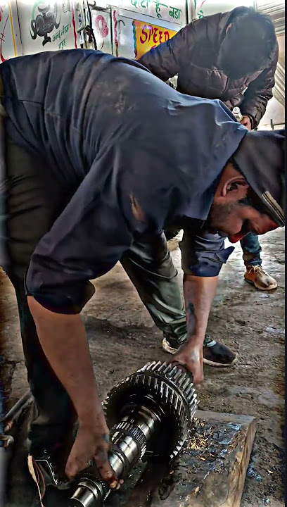 tata 5525 bs6 gear box remove||#shorts