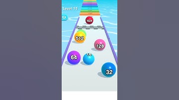 Ball Run 2048 level 11
