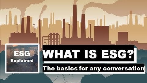 WHAT IS ESG? The basics for any conversation.
