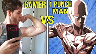 GAMER Vs ONE PUNCH MAN Workout CHALLENGE!